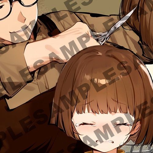 サンプル画像6:【断髪アニメ＋イラスト集＋ライトノベル】新春☆輝くフォーチュン丸刈り(Hair Salon Alocer) [d_551969]