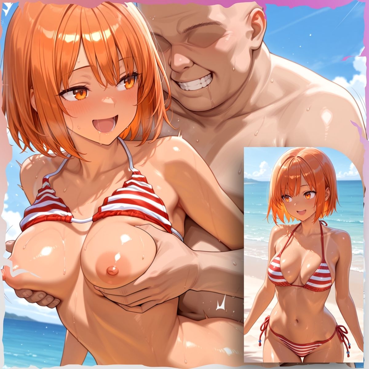 サンプル画像5:ビキニギャルとハメまくるイラスト集(ハルの遊び場) [d_551984]