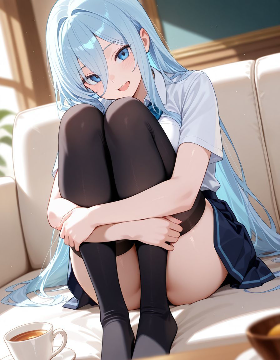 サンプル画像1:ひざ抱き少女(水樹トワ) [d_551997]