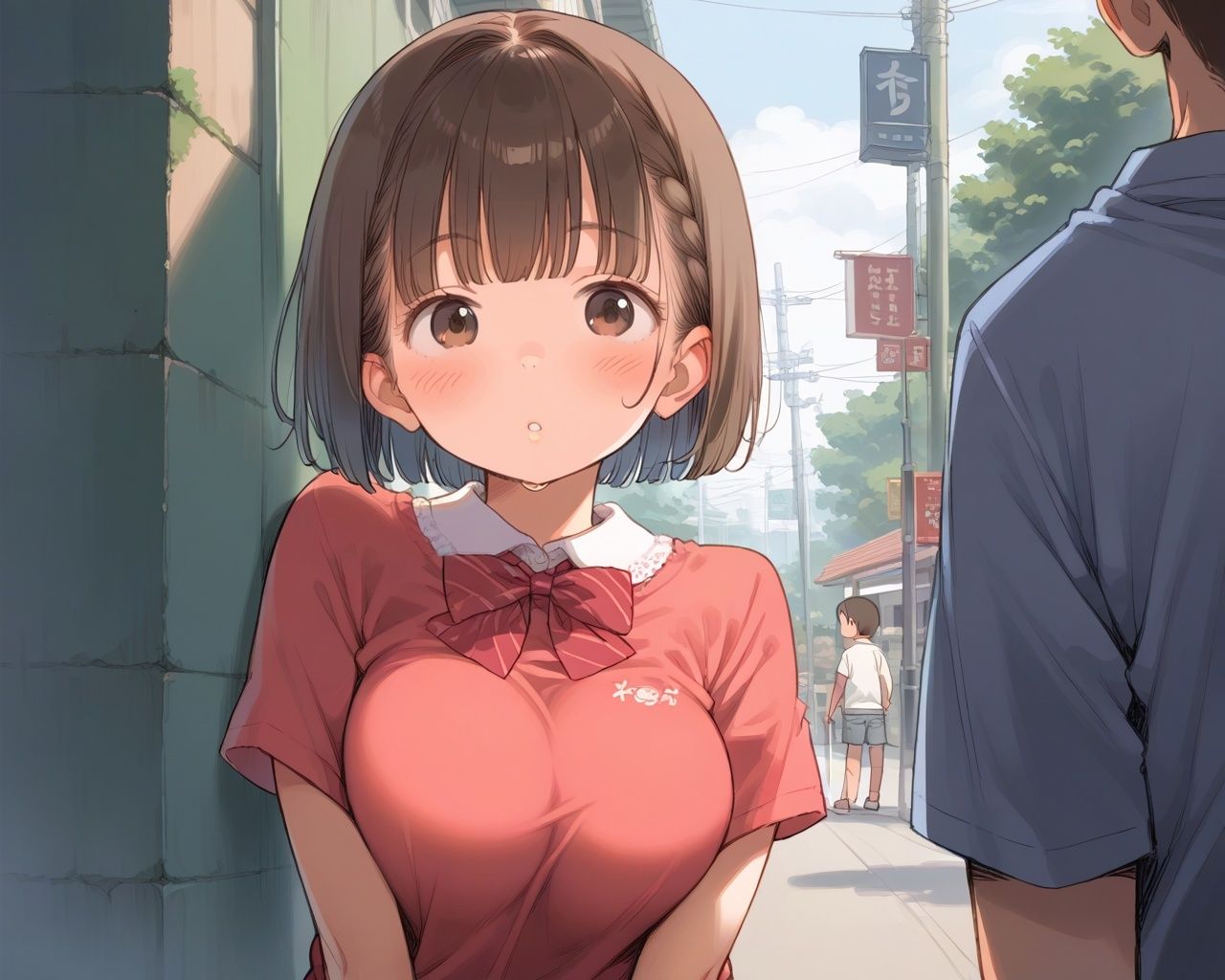 サンプル画像1:巨乳ロリっ娘の学校エロ性活(あめりかん極太ロリロリそーせーじ) [d_552006]