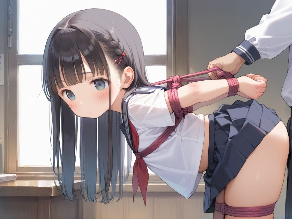 サンプル画像3:保健室で夜の拘束指導  家出女子校生(あんこ) [d_552024]