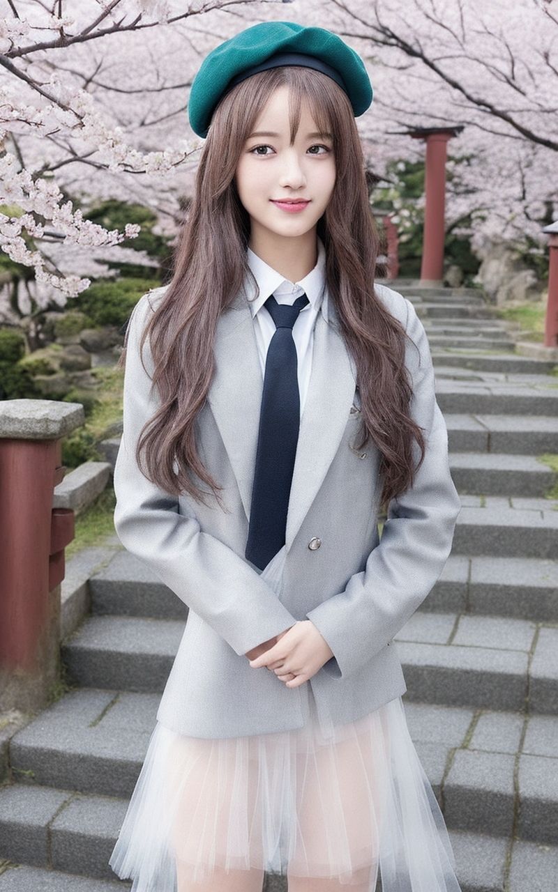 AI美女写真集┃スカートがスケスケな乙女 画像10
