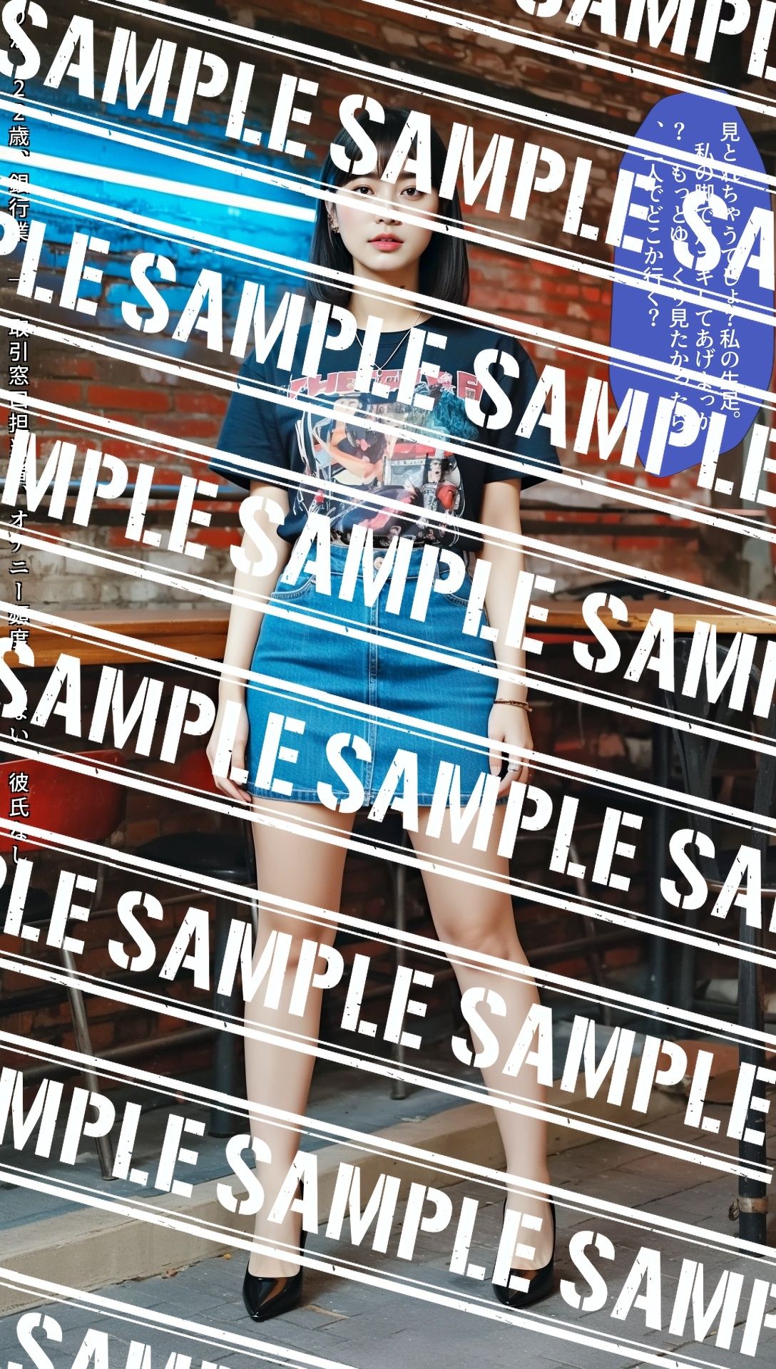 サンプル画像6:ミニスカデニムの甘い罠〜生足フェチをロックオン〜 vol.1(あらぶるま18＋) [d_552280]