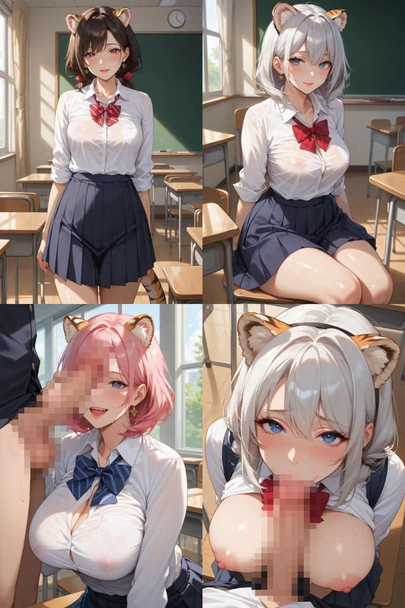 ケモミミ？の楽園  〜あだるとVer〜  とら  制服編_0