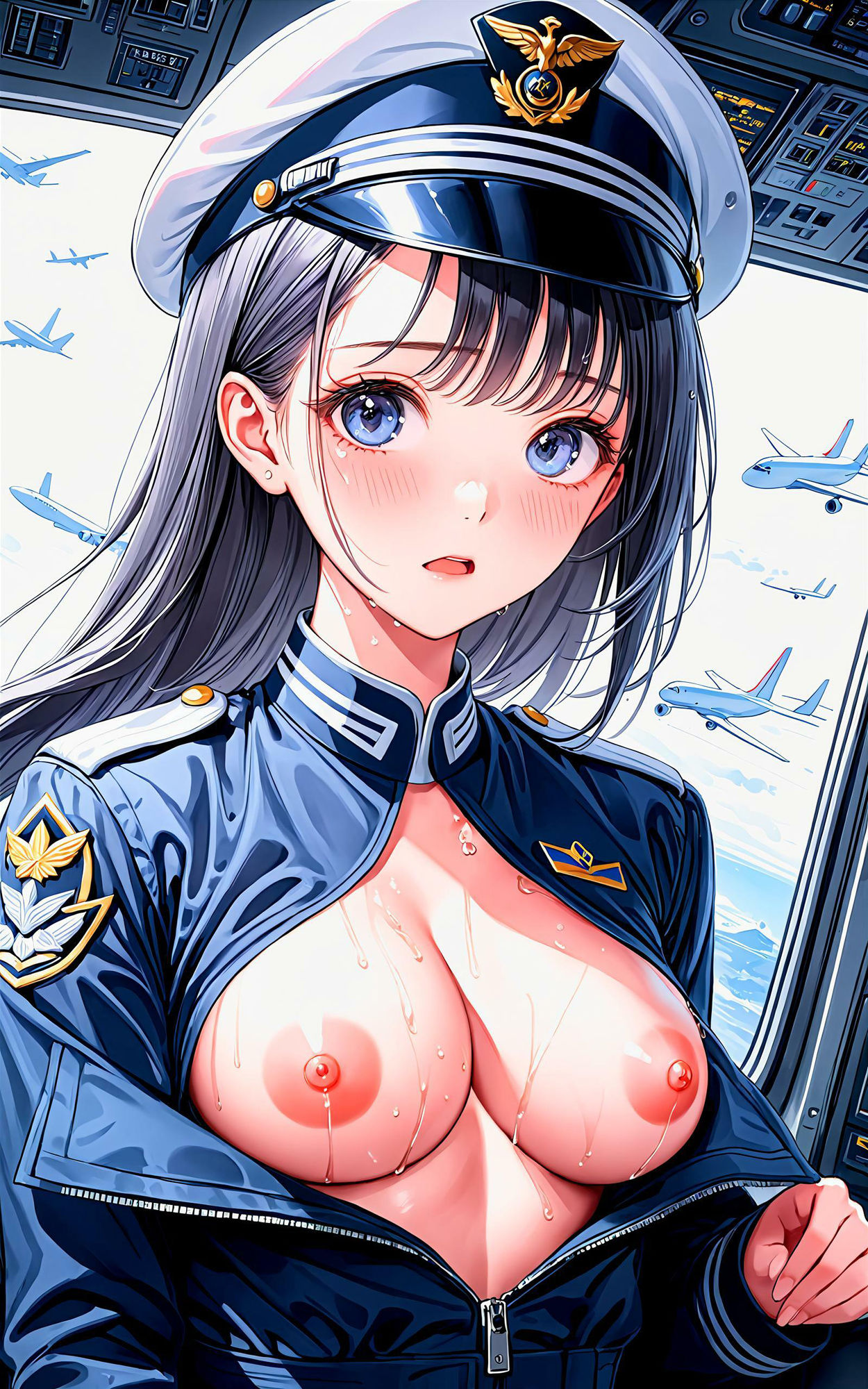 【R-18】エチエチ機長さん(女上司) 僕を自由に操縦する機長さんがとってもエッチな件! vol.2 画像1