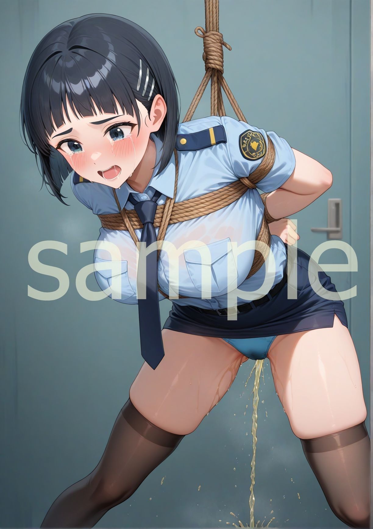 エロすぎ注意【拘束・お漏らし作品集】桐〇谷直葉編 画像1