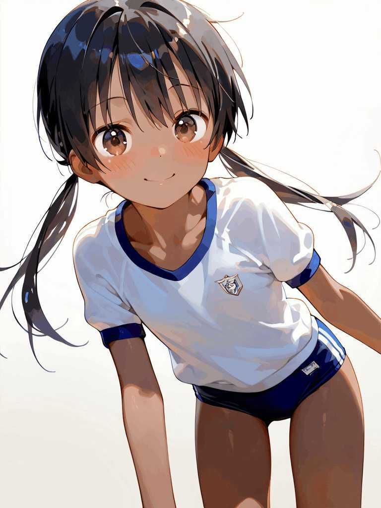 日焼け少女とブルマ1