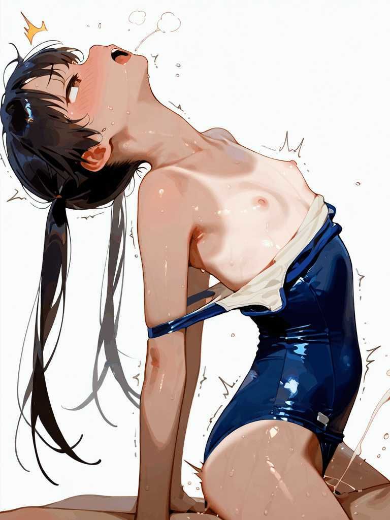 日焼け少女とスクール水着 画像5