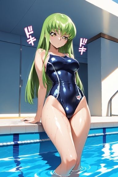 スク水コスプレのC.◯. 画像2