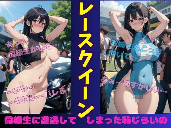 同級生に遭遇してしまった恥じらいのレースクイーン・・・【大人の妄想教科書】