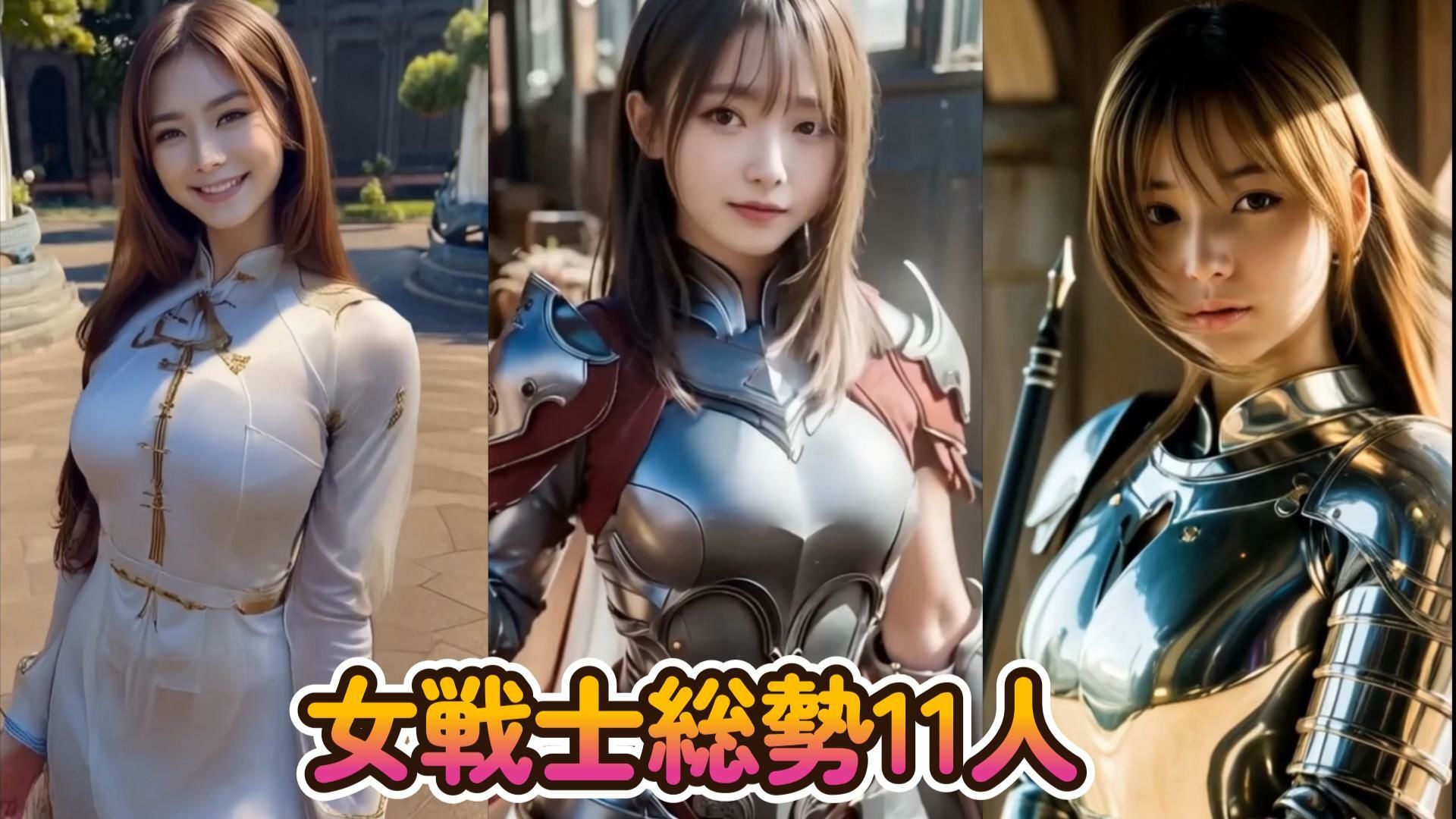 サンプル画像3:【動画】女戦士  総勢11名  コスチュームが徐々に破壊されていく動画(もこもこ) [d_552773]