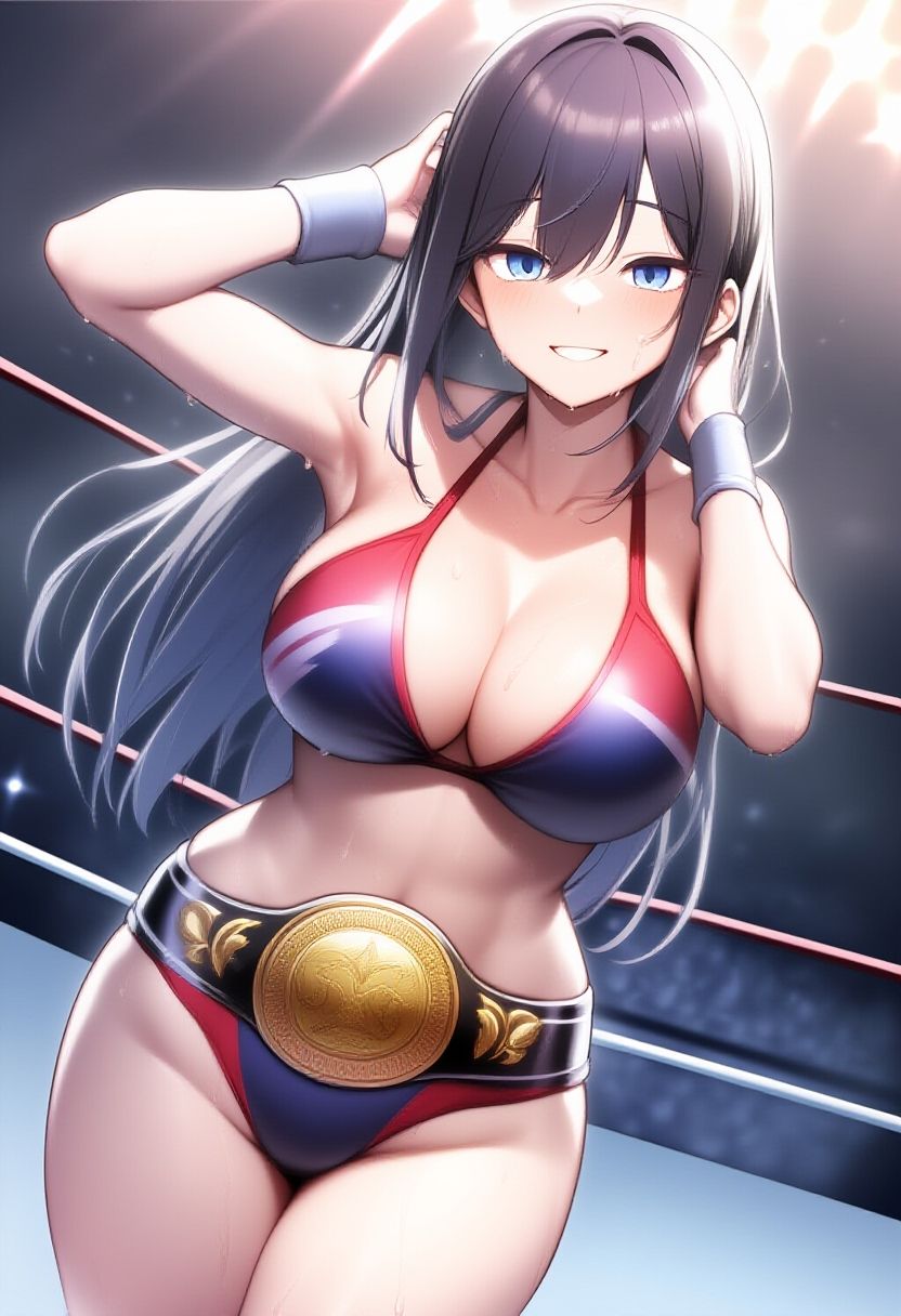 サンプル画像1:女子プロレス美少女AIイラストコレクション2 勝利ポーズ編(温泉たまご) [d_552829]