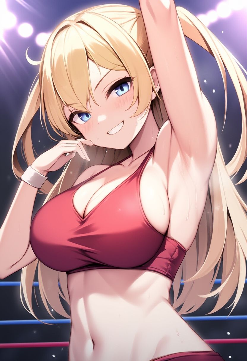 サンプル画像4:女子プロレス美少女AIイラストコレクション2 勝利ポーズ編(温泉たまご) [d_552829]