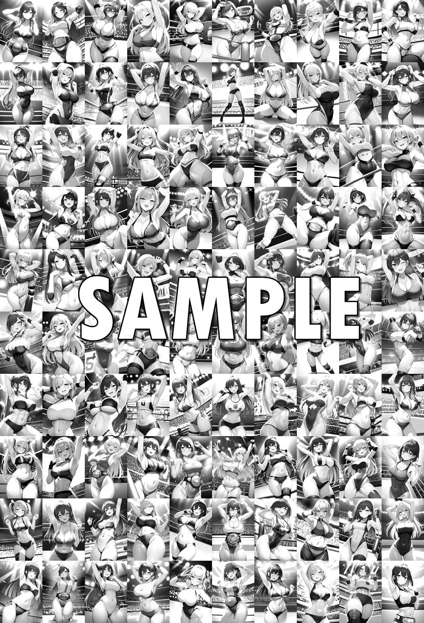 サンプル画像5:女子プロレス美少女AIイラストコレクション2 勝利ポーズ編(温泉たまご) [d_552829]