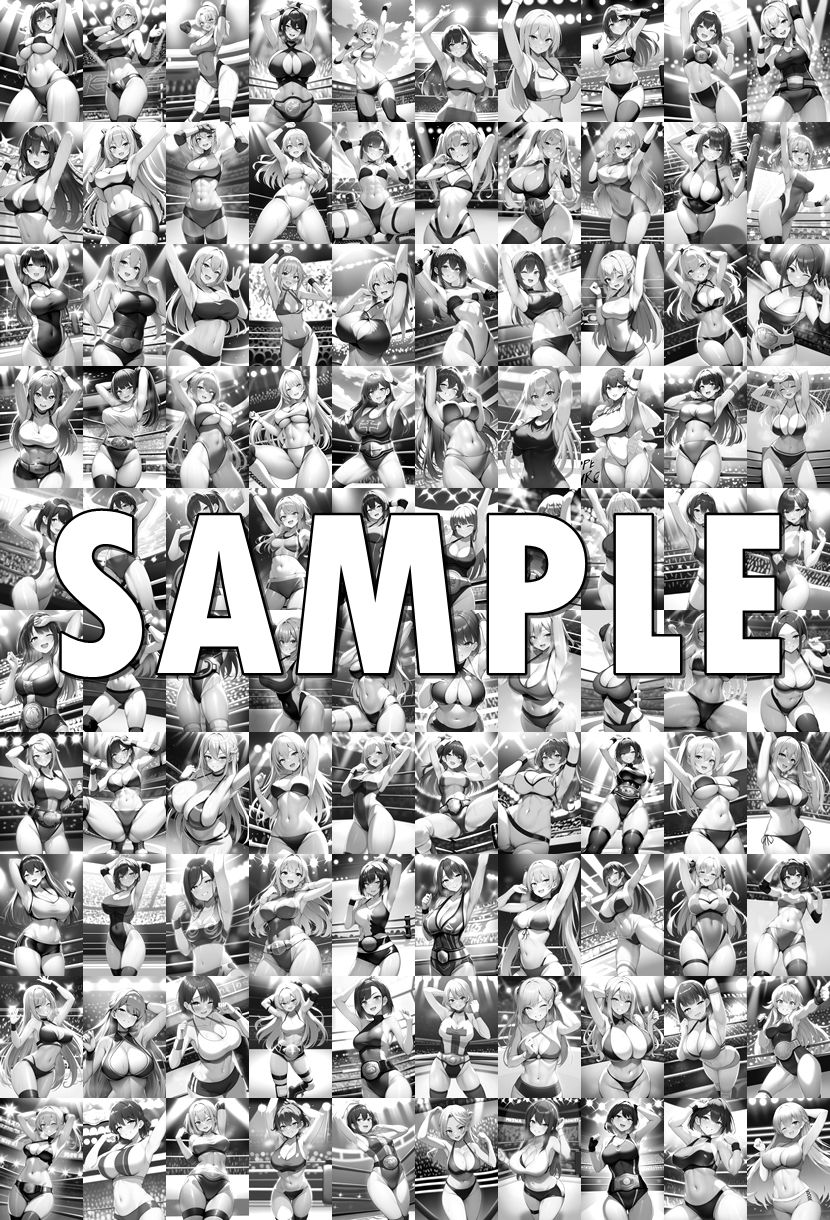 サンプル画像6:女子プロレス美少女AIイラストコレクション2 勝利ポーズ編(温泉たまご) [d_552829]