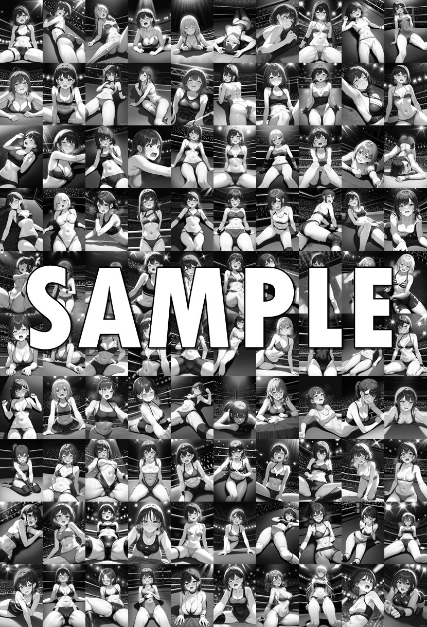 サンプル画像5:女子プロレス美少女AIイラストコレクション3 敗北ポーズ編(温泉たまご) [d_552832]