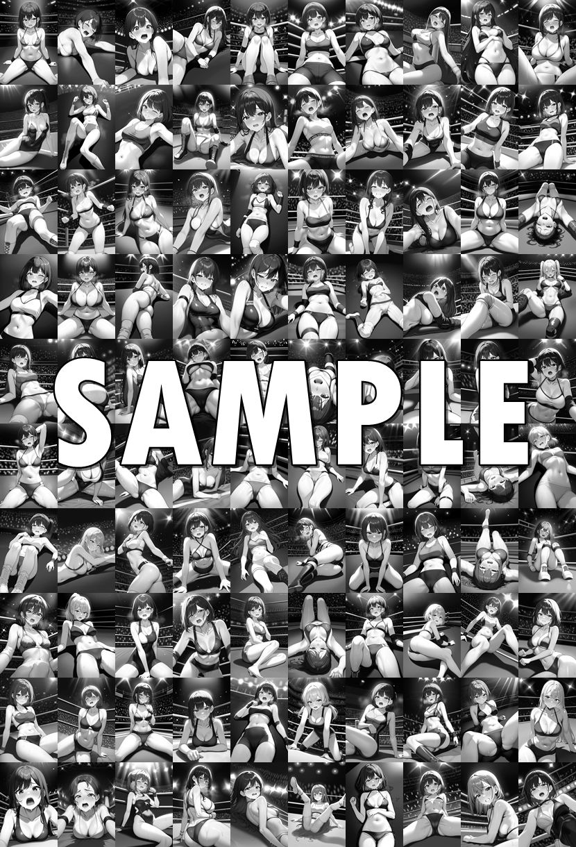 サンプル画像6:女子プロレス美少女AIイラストコレクション3 敗北ポーズ編(温泉たまご) [d_552832]