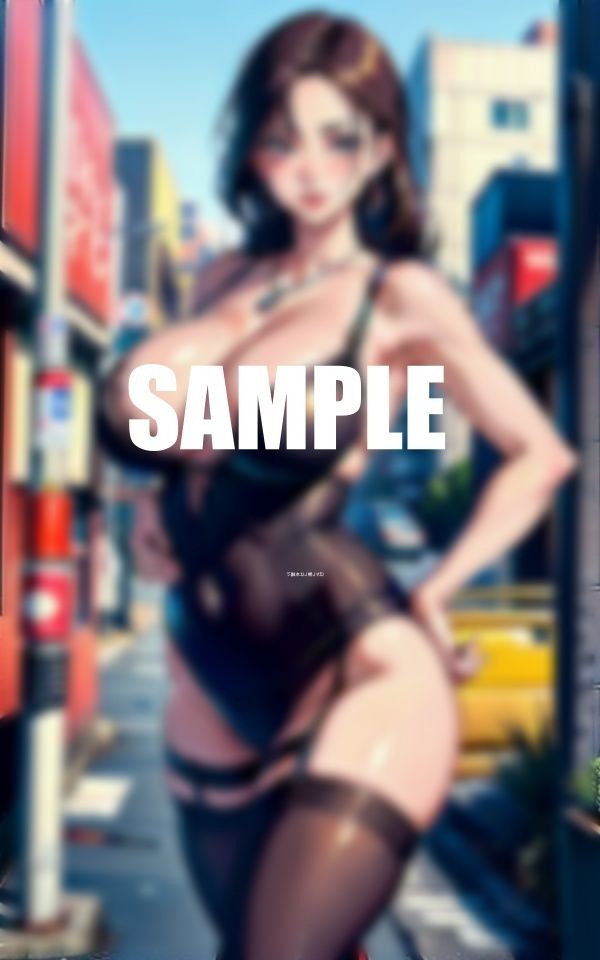 サンプル画像2:ガーターベルト美熟女痴女たち欲求不満の限界で街で男狩り(AI美女LABO.29) [d_553064]