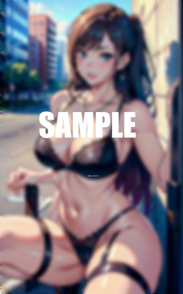 サンプル画像5:ガーターベルト美熟女痴女たち欲求不満の限界で街で男狩り(AI美女LABO.29) [d_553064]