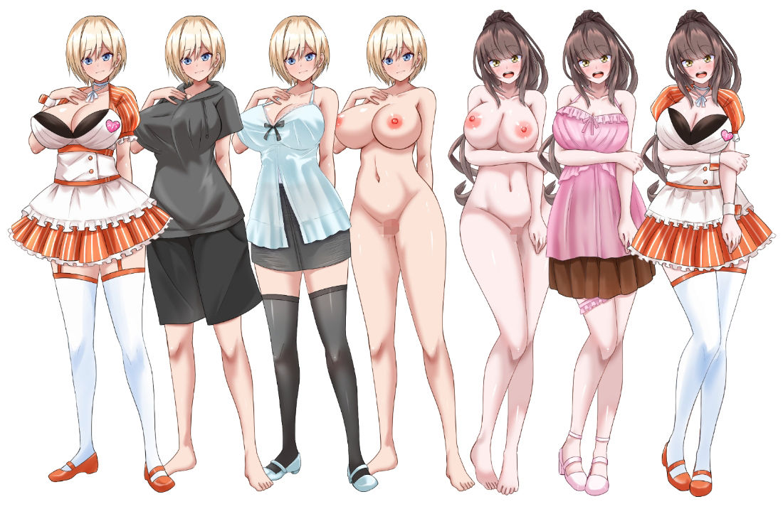 サンプル画像4:彼女がセクハラを受けてるようなので女体化してしまった俺がそのカフェに潜入した話(まくら) [d_553220]