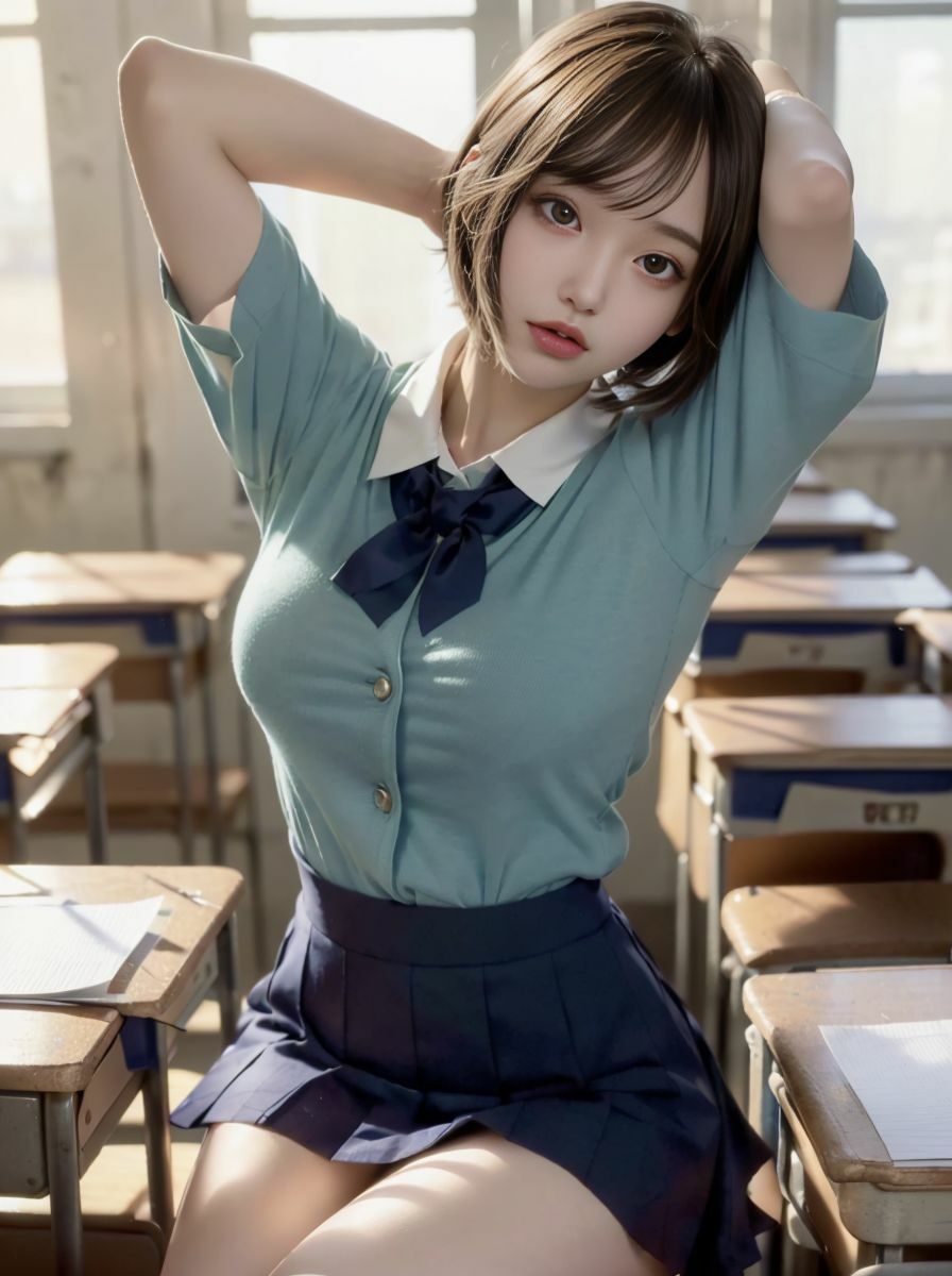 サンプル画像1:女子校生の学園ライフ、全部見せます！弥生ちゃん編(Tomomix.ai) [d_553267]