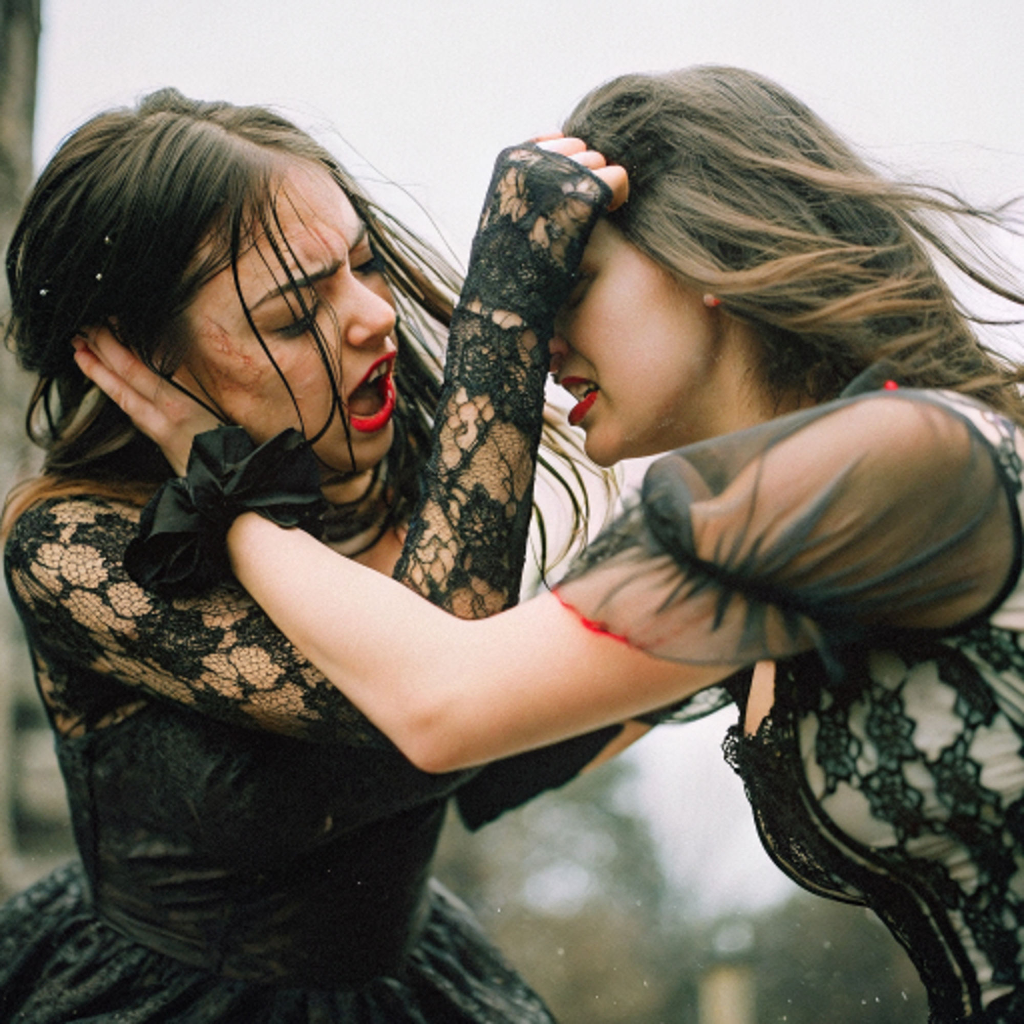 女同士の喧嘩は美しい キャットファイト Catfight レズビアン レズビアンバトル 百合 AI写真集、AI動画集  2_8