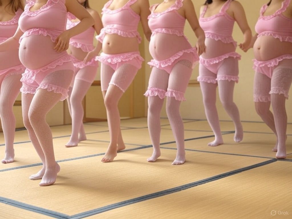 サンプル画像6:ベビードールの臨月妊婦が見渡す限り数千人で紙おむつ付けてうっとりしてる(ハルナ) [d_553339]