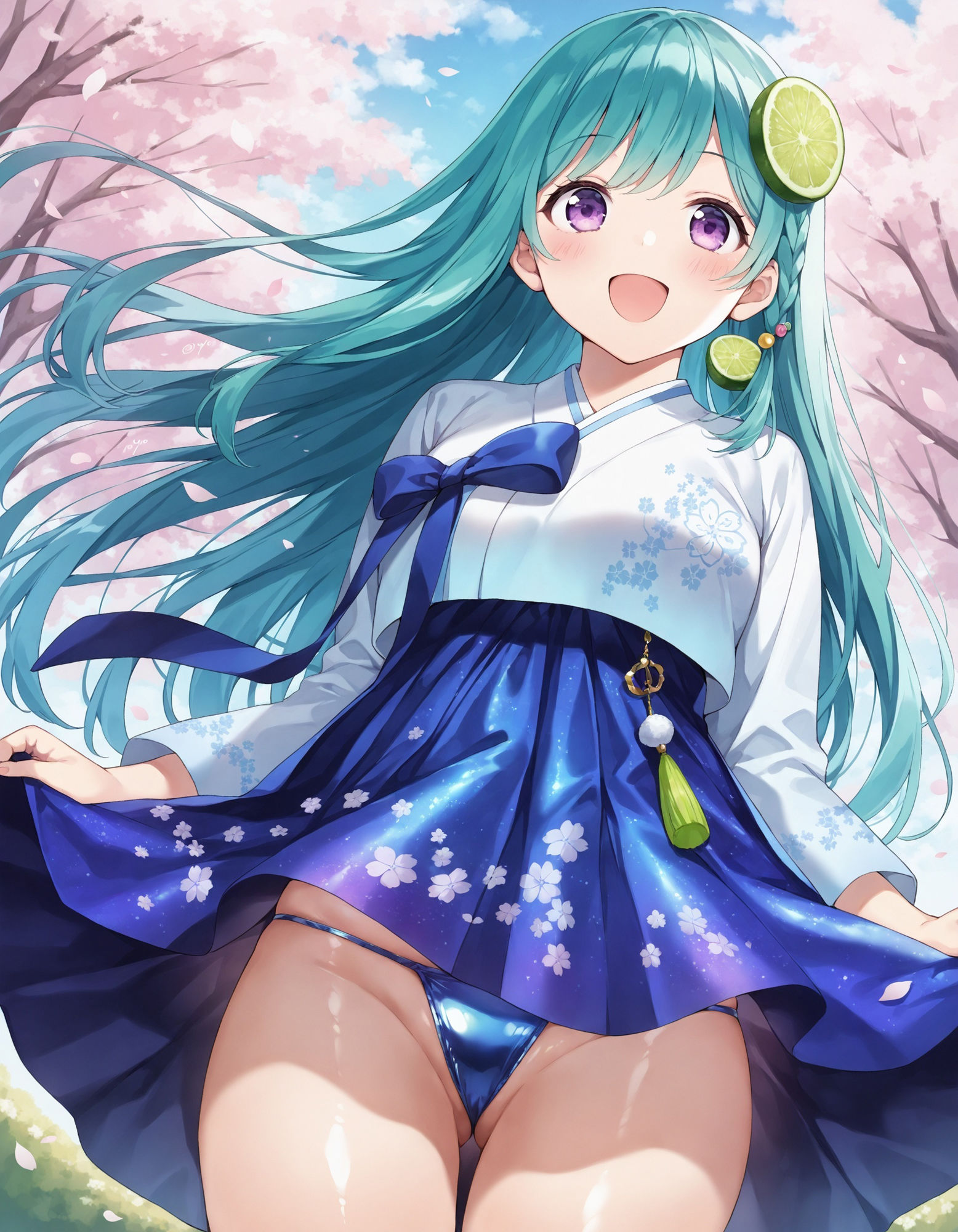 サンプル画像1:韓服でパンチラ(D.P.H.) [d_553437]