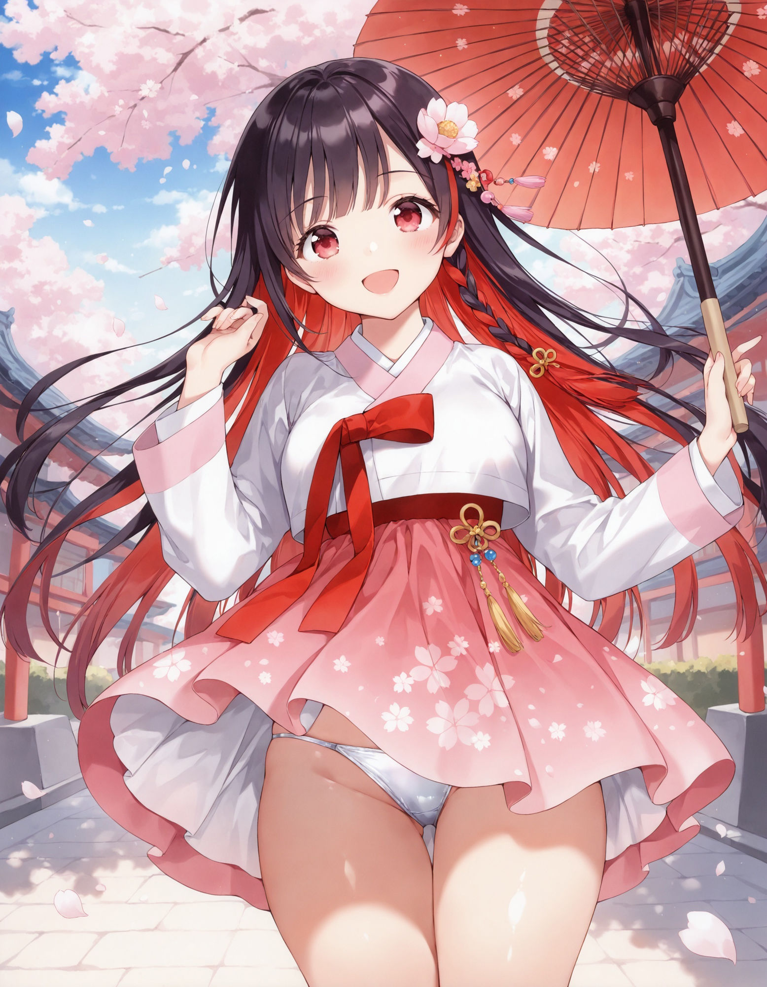 サンプル画像3:韓服でパンチラ(D.P.H.) [d_553437]