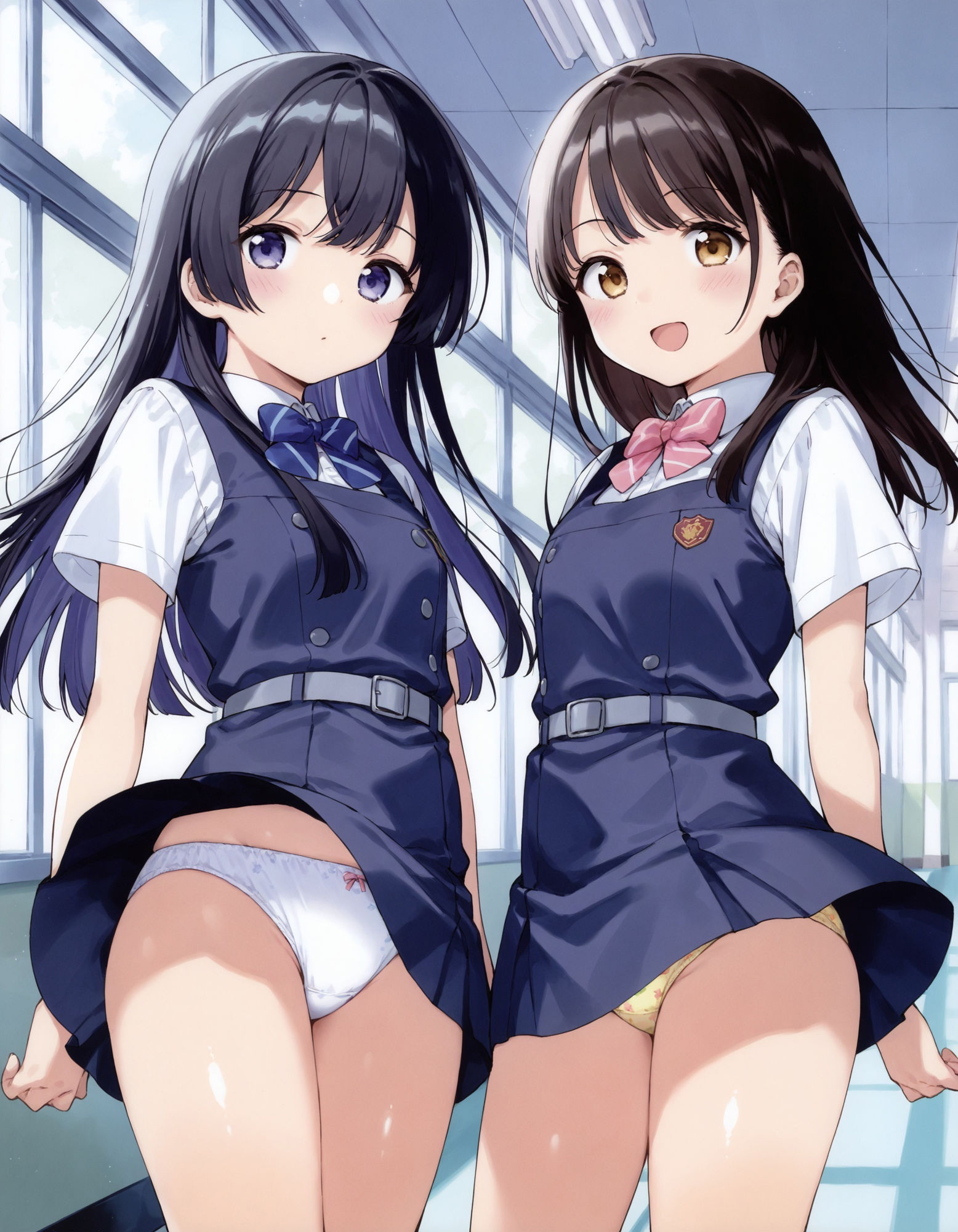 サンプル画像2:制服女子の風チラ4(D.P.H.) [d_553458]