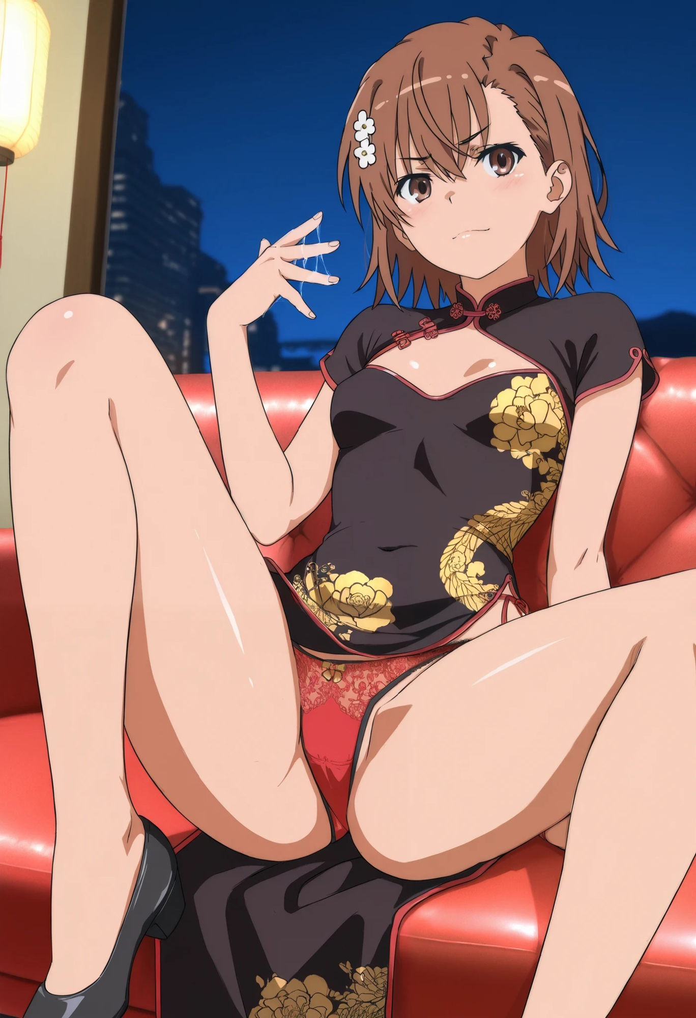 サンプル画像3:御坂〇琴  チャイナドレスでえっち（65枚）(ひぐまアート) [d_553723]