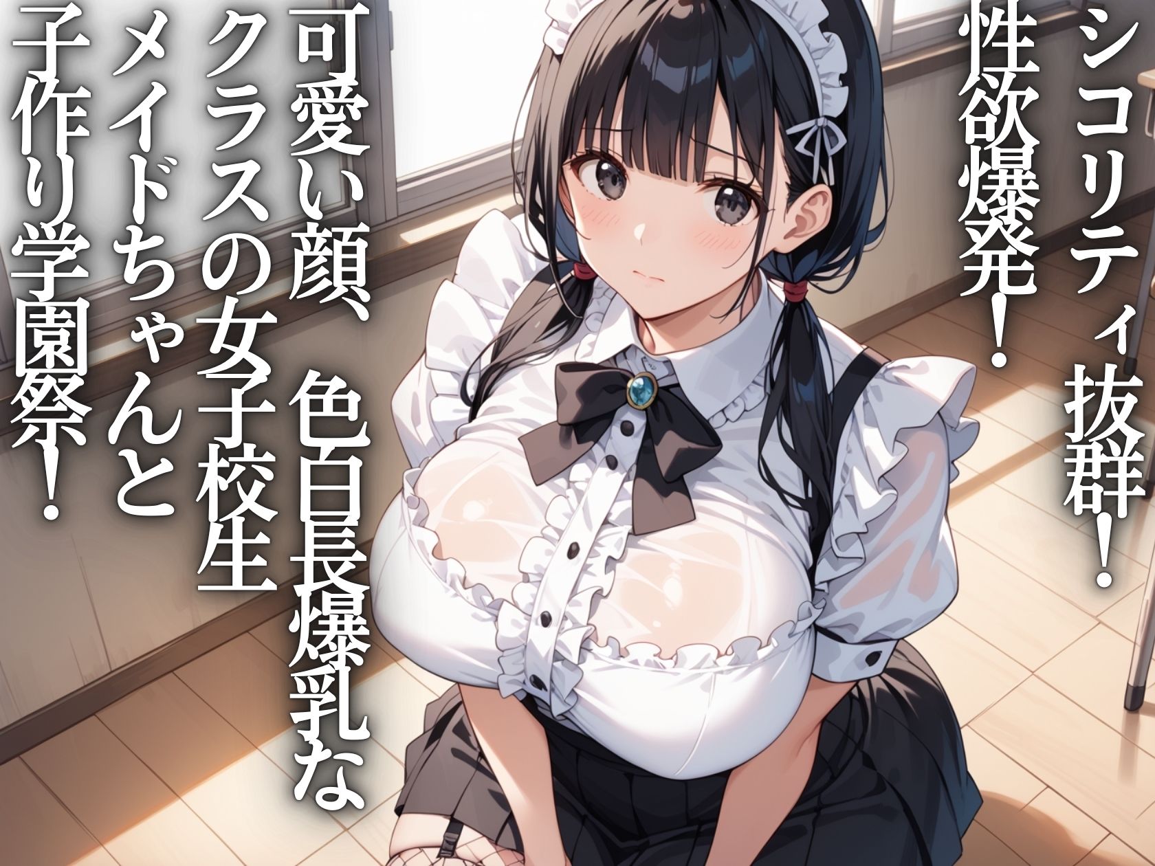 サンプル画像1:淫乱学園〜クラスのメイドJKと種付け学園祭(そいやっさ) [d_553786]