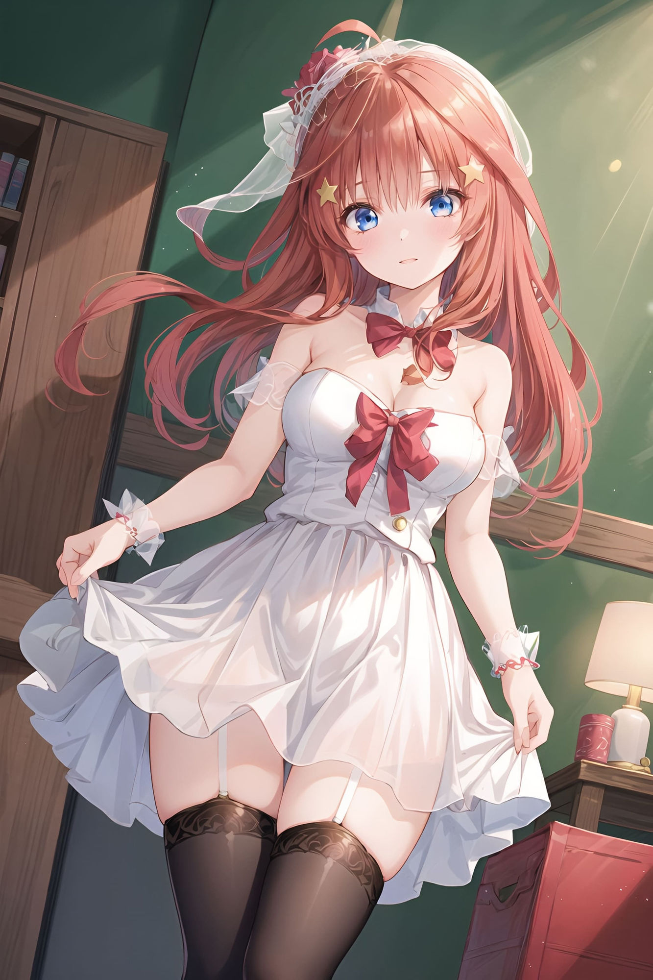 サンプル画像1:五等分の花◯ 中〇五月 〜花嫁のウエディングドレス〜(泡沫) [d_553854]