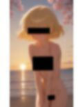 金髪貧乳美少女のえっちな写真集vol.18〜春の風の強い朝の海編〜