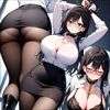サンプル画像4:フェチコレVol.53 吊り上げ拘束された巨乳OLたち（黒髪ロング眼鏡メイン）【総枚数250枚】(満点星) [d_554082]