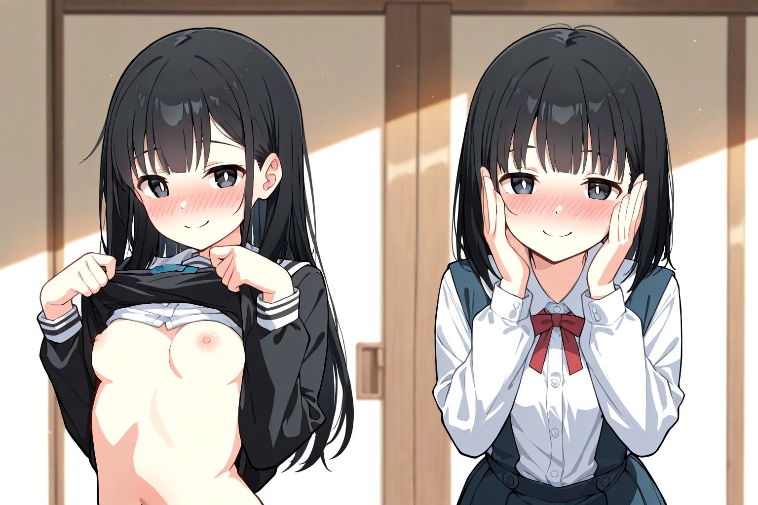 サンプル画像3:ボクに義妹ができました  ちっぱいとプリケツの制服少女(デスピール) [d_554111]