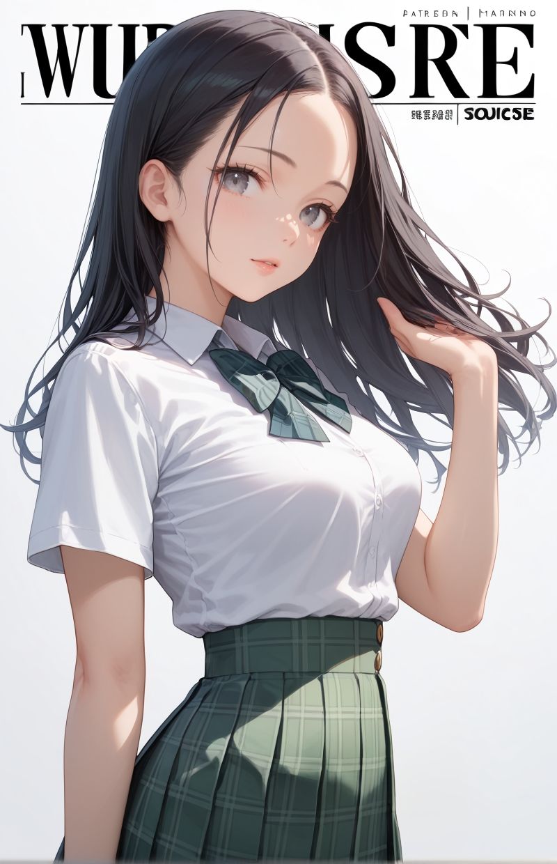 サンプル画像1:グラビア＆裏画像 JKアイドル 長澤ねる(AIらぼんぬ) [d_554120]