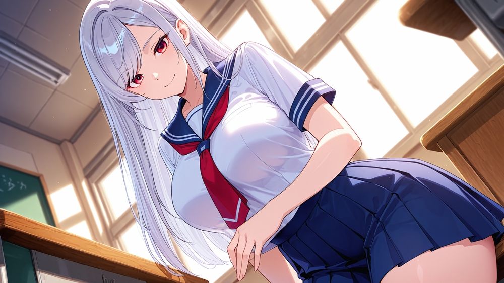 クールな銀髪先輩と恥ずかしがり屋の青髪後輩が水着姿でコーチに種付けされる【400枚収録】【4K】【FANZA専売】 画像2