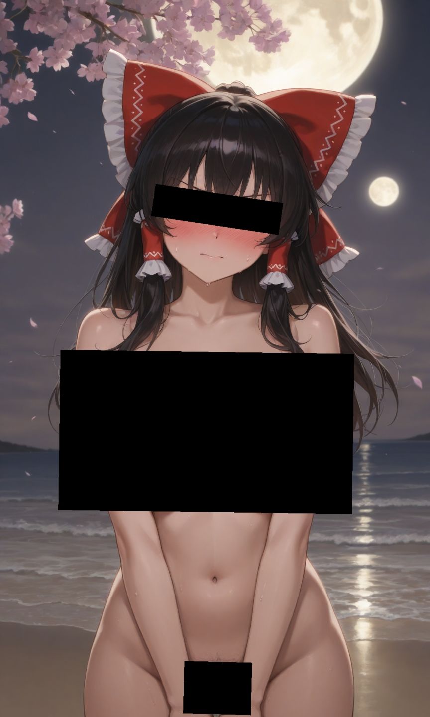 サンプル画像1:魔理沙は霊夢のえっちな写真を撮りたいようです。vol.27〜春の砂嵐の夜の海編〜(ゆるふわ研究所) [d_554148]