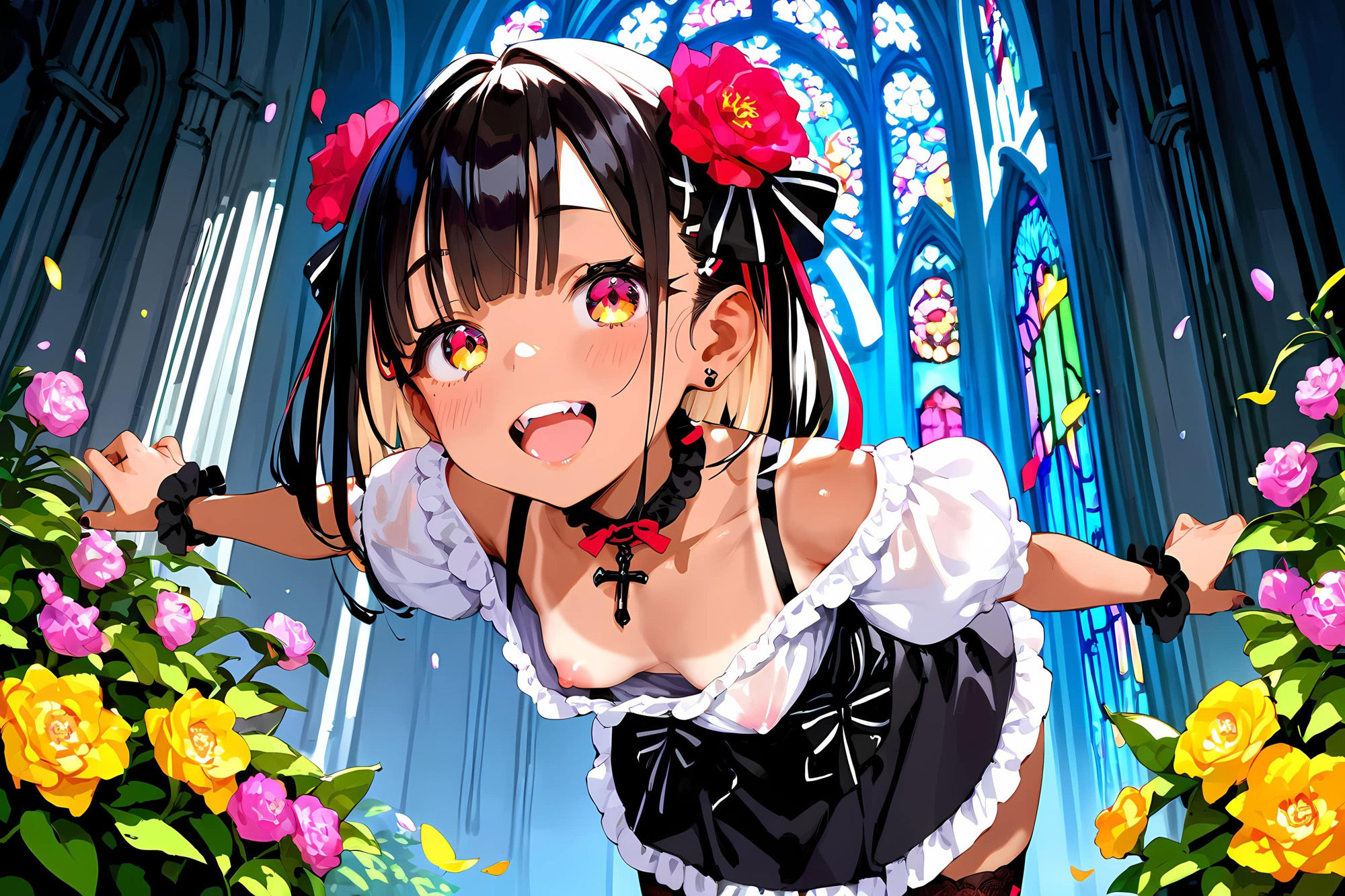 サンプル画像2:無邪気なゴスロリ少女をハメたおす！褐色少女もーど(銀河鉄道の夜) [d_554295]