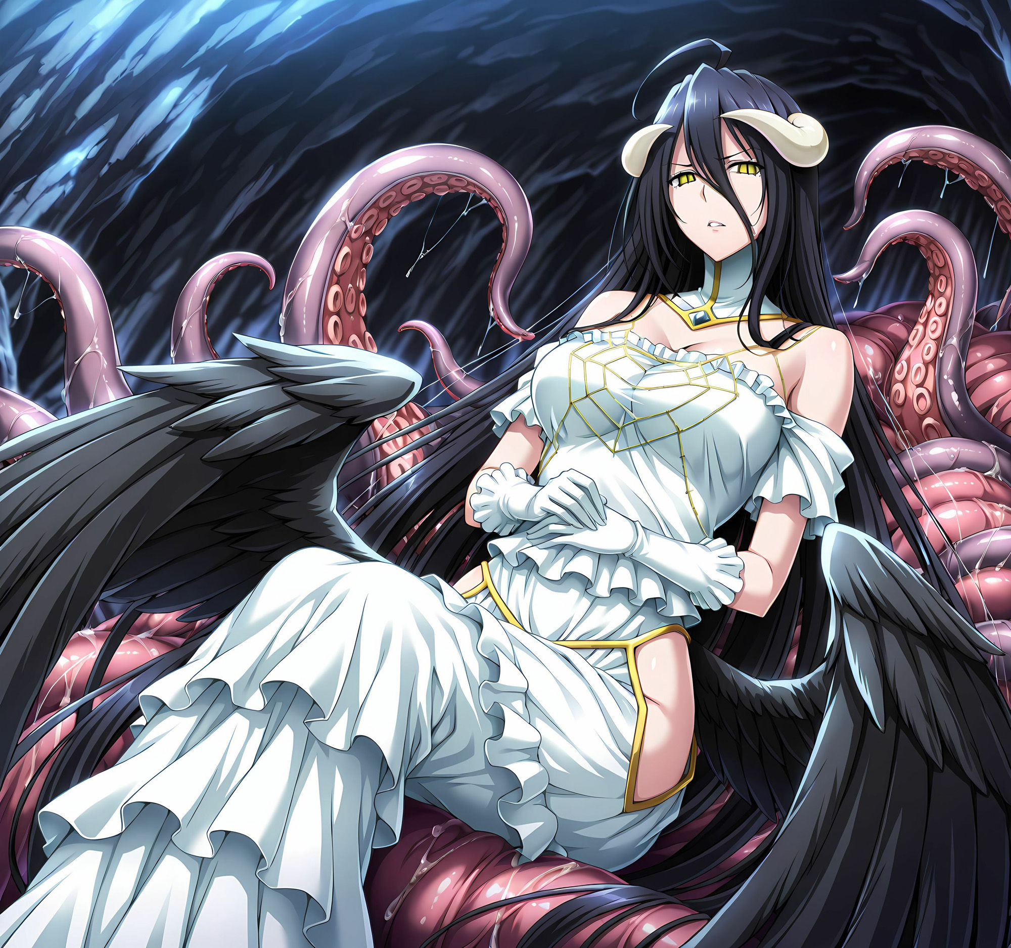 サンプル画像3:アルベド洗脳丸呑み・完堕ち搾精(ochiruevil) [d_554307]