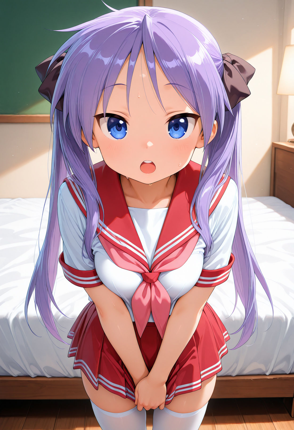 サンプル画像1:ら〇すた 柊か〇み えっちなCG集(へっぽこAI研究室) [d_554319]