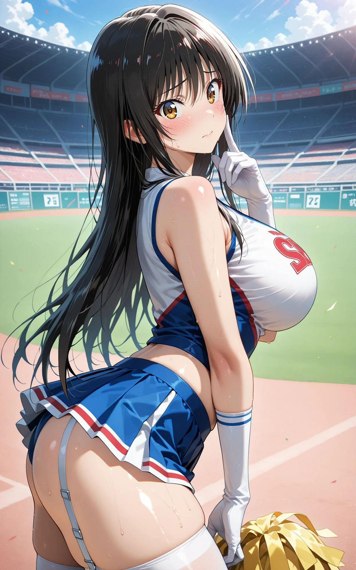 サンプル画像1:【発情ヒロイン】To L☆VEる -とらぶる- 古☆川唯  チアガール調教編(画像生成マン) [d_554340]