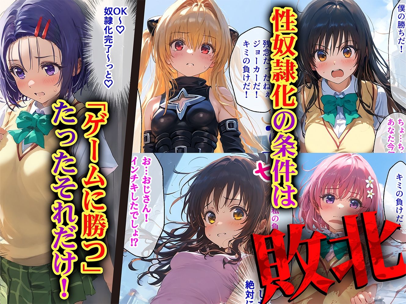 サンプル画像2:負けたら即性支配〜可哀そうなほどヤられたヒロインたち〜ToL●VEる編(マカ亜鉛ちゃん) [d_554367]