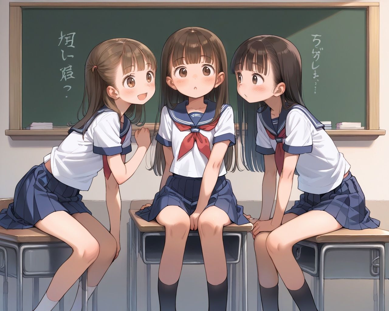 ぷにまん学級課外授業 ちっぱい少女のスジまん種付け実習 画像2