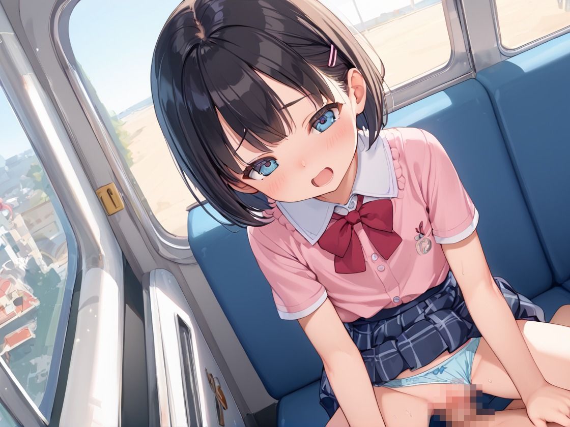 見られちゃう?電車で義理の妹と初H 画像5