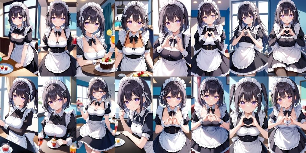 サンプル画像1:ご奉仕メイド喫茶ー清楚編ー【500枚】(女子高生) [d_554643]