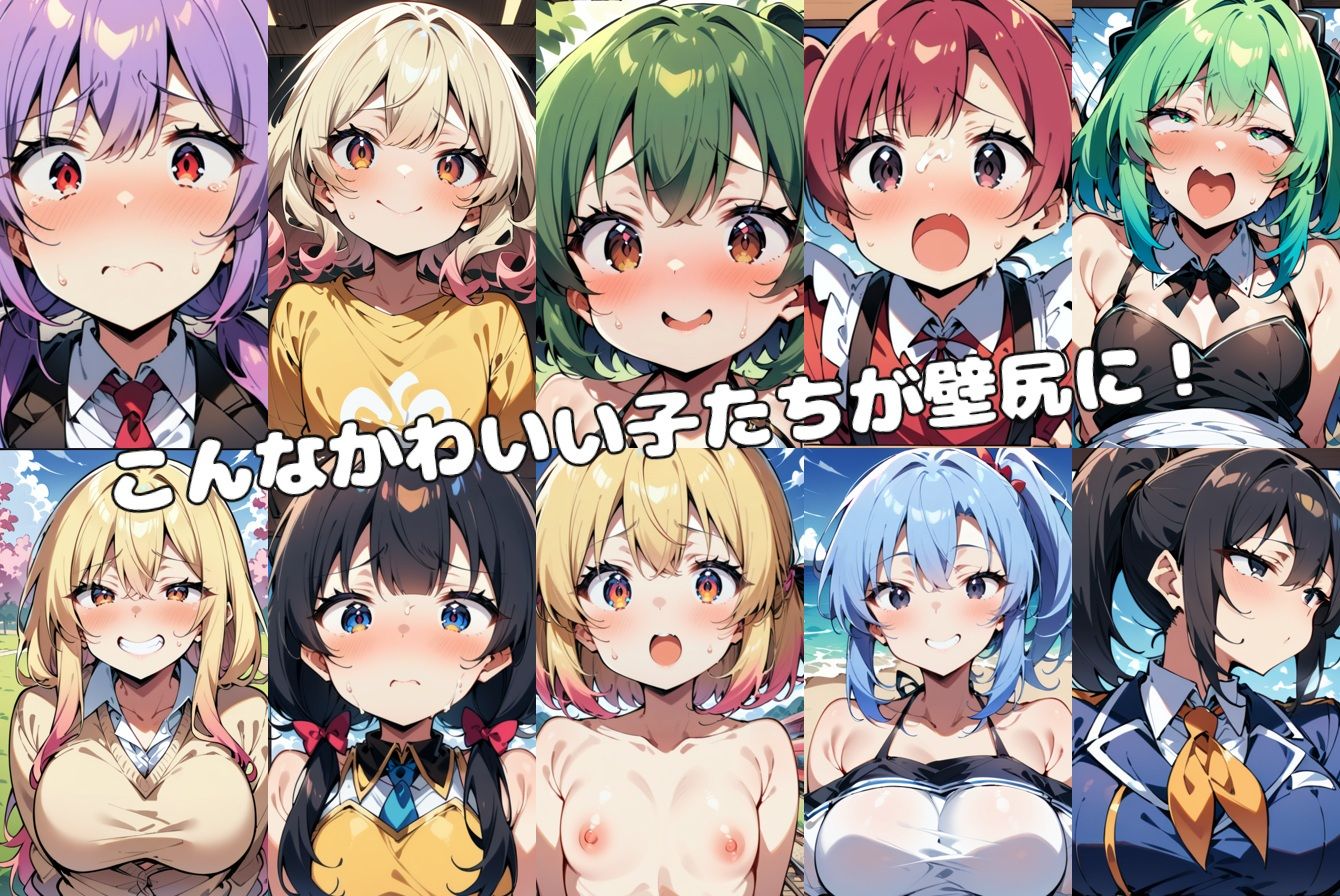 サンプル画像1:壁尻のある風景6 〜かわいく＆エッチになった壁尻たち〜(Trash Glider) [d_554660]