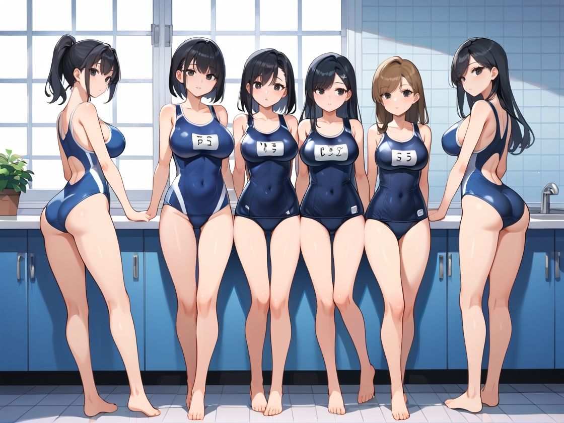 爆乳水泳部の夏合宿で、監督・コーチ・男子水泳部員と大乱交! 画像2