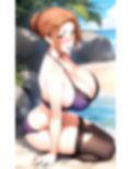 橘◯香さんの砂浜下着事情